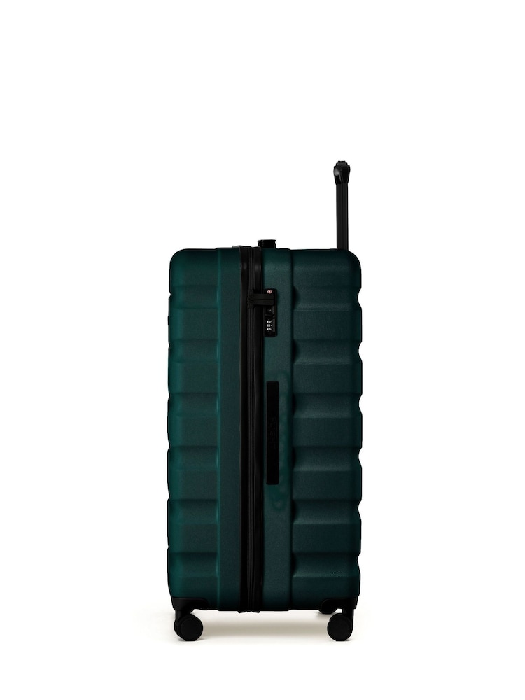 Flight Knight Green 80cm Trunk Suitcase Hard Shell Checked Luggage Long-Haul Travel Large Capacity Interior & TSA Lock Approved on Most UK Airlines - Image 2 of 3 Flight Knight Green 80cm Trunk Suitcase Hard Shell Checked Luggage Long-Haul Travel Large Capacity Interior & TSA Lock Approved on Most UK Airlines - Image 2 of 3