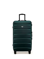 Flight Knight Green 80cm Trunk Suitcase Hard Shell Checked Luggage Long-Haul Travel Large Capacity Interior & TSA Lock Approved on Most UK  Airlines - Image 3 of 3