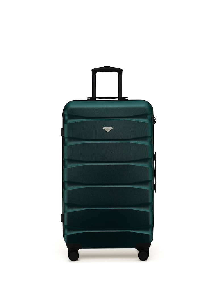 Flight Knight Green 80cm Trunk Suitcase Hard Shell Checked Luggage Long-Haul Travel Large Capacity Interior & TSA Lock Approved on Most UK Airlines - Image 3 of 3 Flight Knight Green 80cm Trunk Suitcase Hard Shell Checked Luggage Long-Haul Travel Large Capacity Interior & TSA Lock Approved on Most UK Airlines - Image 3 of 3
