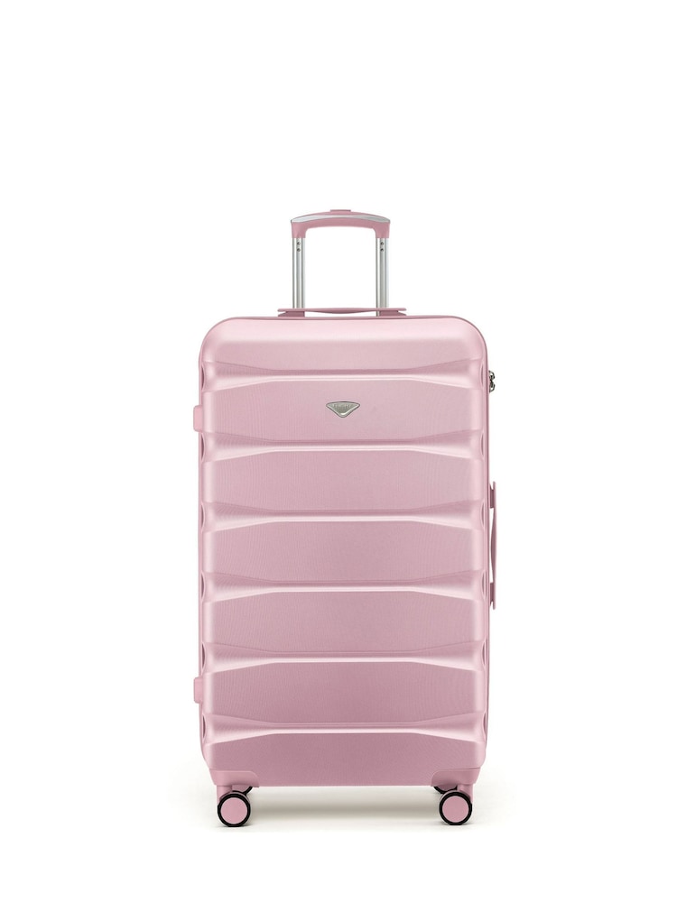Flight Knight Light Pink 80cm Trunk Suitcase Hard Shell Checked Luggage Long-Haul Travel Large Capacity Interior & TSA Lock Approved on Most UK Airlines - Image 3 of 3 Flight Knight Light Pink 80cm Trunk Suitcase Hard Shell Checked Luggage Long-Haul Travel Large Capacity Interior & TSA Lock Approved on Most UK Airlines - Image 3 of 3