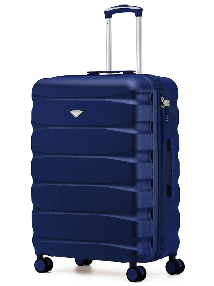 Flight Knight Blue Large Check in 25" Lightweight 8 Wheel ABS Hard Case Hold Suitcase Suitcaed Baggage 82L Capacity - Image 1 of 1