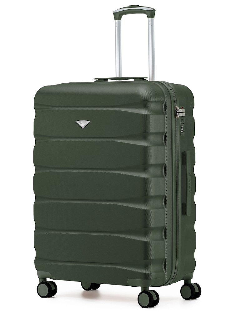 Flight Knight Dark Green 8 Wheel ABS Hard Case Hold Suitcase - Image 1 of 1