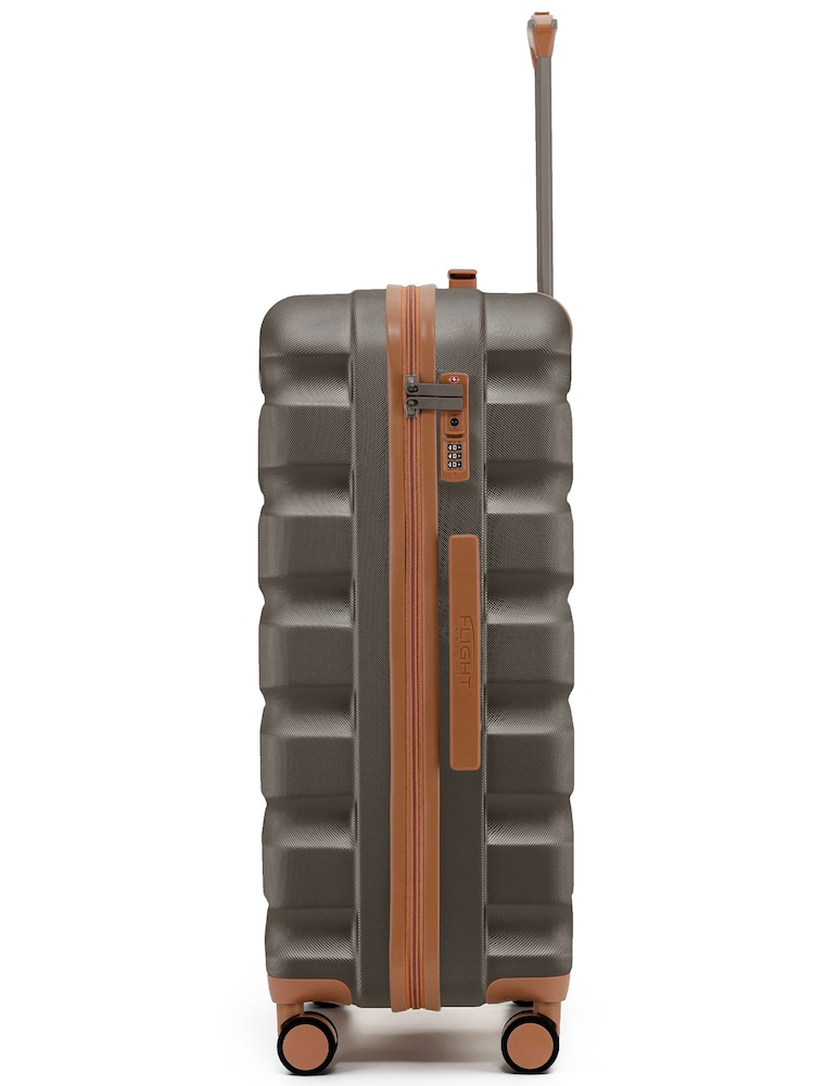 Flight Knight Brown 8 Wheel ABS Hard Case Hold Suitcase - Image 2 of 4 Flight Knight Brown 8 Wheel ABS Hard Case Hold Suitcase - Image 2 of 4