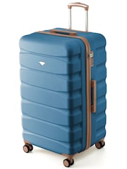 Flight Knight Cobalt Blue 80cm Trunk Suitcase Hard Shell Checked Luggage Long-Haul Travel Large Capacity Interior & TSA Lock Approved on Most UK  Airlines - Image 1 of 1