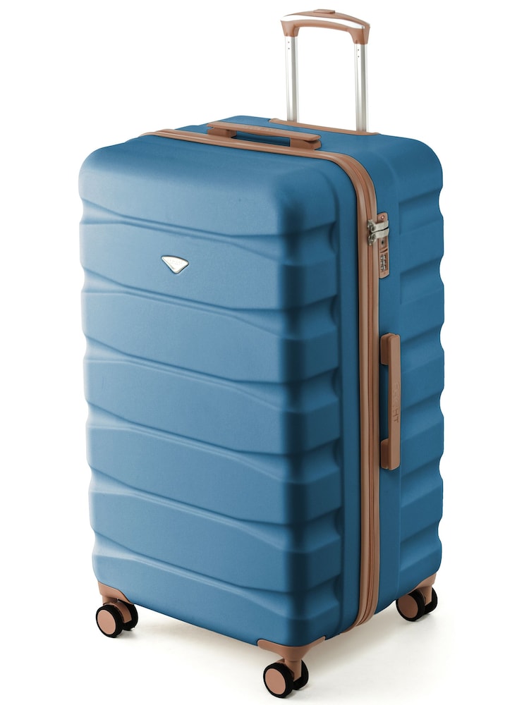Flight Knight Cobalt Blue 80cm Trunk Suitcase Hard Shell Checked Luggage Long-Haul Travel Large Capacity Interior & TSA Lock Approved on Most UK  Airlines - Image 1 of 1