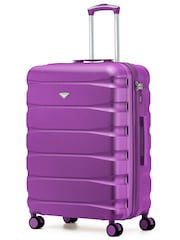 Flight Knight Purple Large Check in 25" Lightweight 8 Wheel ABS Hard Case Hold Suitcase Suitcaed Baggage 82L Capacity - Image 1 of 1