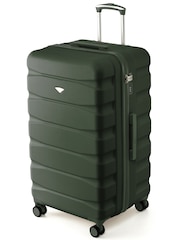 Flight Knight Dark Green 80cm Trunk Suitcase Hard Shell Checked Luggage Long-Haul Travel Large Capacity Interior & TSA Lock Approved on Most UK  Airlines - Image 1 of 1