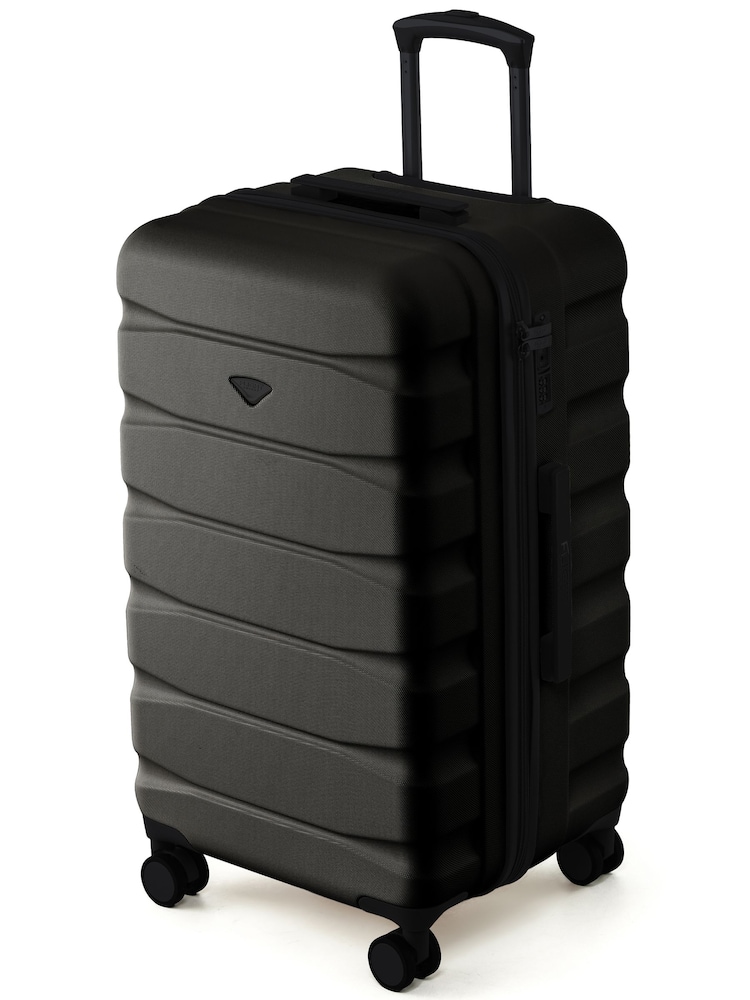 Flight Knight Black 70cm Trunk Suitcase Hard Shell Checked Luggage Long-Haul Travel Large Capacity Interior & TSA Lock Approved on Most UK Airlines - Image 1 of 1 Flight Knight Black 70cm Trunk Suitcase Hard Shell Checked Luggage Long-Haul Travel Large Capacity Interior & TSA Lock Approved on Most UK Airlines - Image 1 of 1