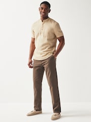 Stone Overhead Linen Blend Short Sleeve Shirt - Image 2 of 8
