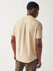 Stone Overhead Linen Blend Short Sleeve Shirt - Image 3 of 8