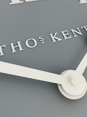 Thomas Kent Clocks Grey Large Arabic Flax Wall Clock - Image 4 of 5