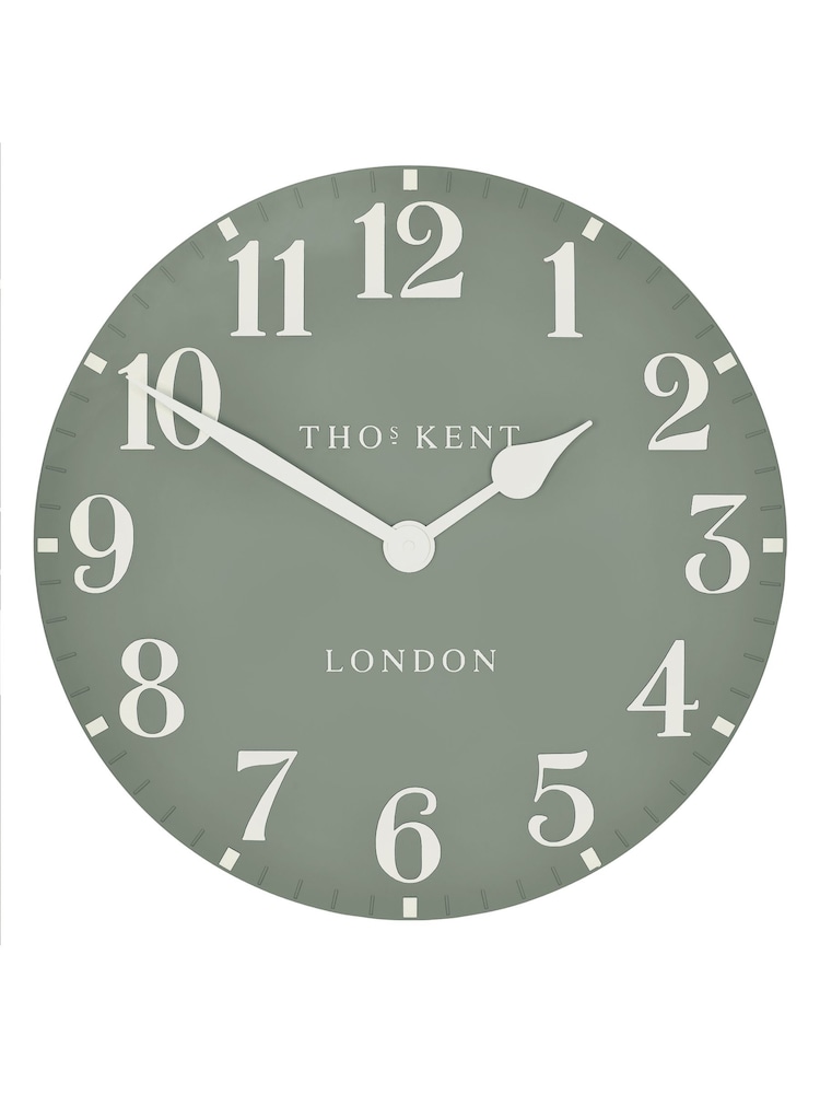 Thomas Kent Clocks Green Large Arabic Seagrass Wall Clock - Image 2 of 5