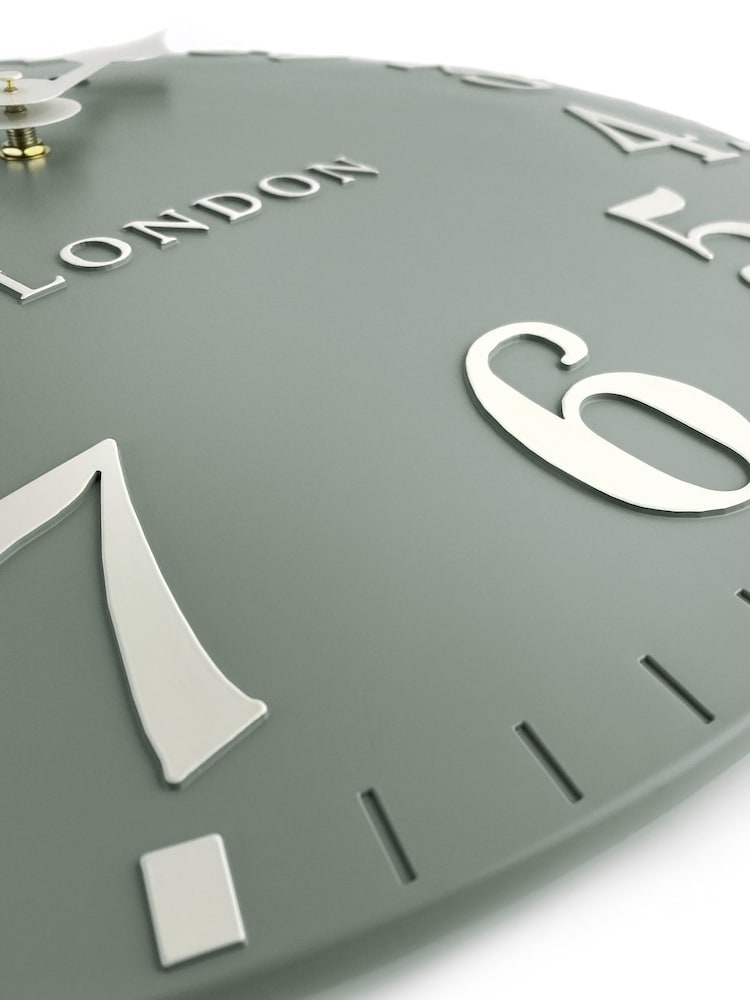 Thomas Kent Clocks Green Large Arabic Seagrass Wall Clock - Image 5 of 5