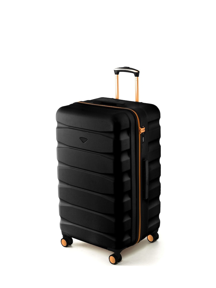 Flight Knight Black Chrome 80cm Trunk Suitcase Hard Shell Checked Luggage Long-Haul Travel Large Capacity Interior & TSA Lock Approved on Most UK  Airlines - Image 1 of 3