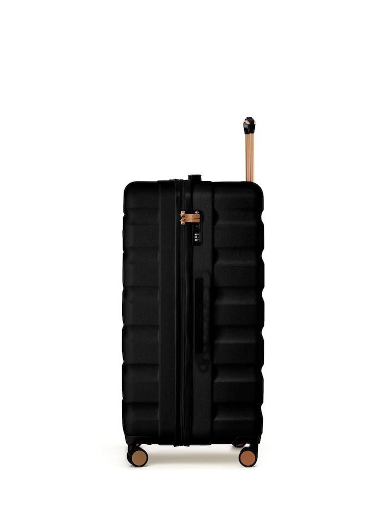 Flight Knight Black Chrome 80cm Trunk Suitcase Hard Shell Checked Luggage Long-Haul Travel Large Capacity Interior & TSA Lock Approved on Most UK  Airlines - Image 2 of 3