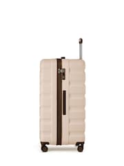 Flight Knight Cream 80cm Trunk Suitcase Hard Shell Checked Luggage Long-Haul Travel Large Capacity Interior & TSA Lock Approved on Most UK  Airlines - Image 2 of 3