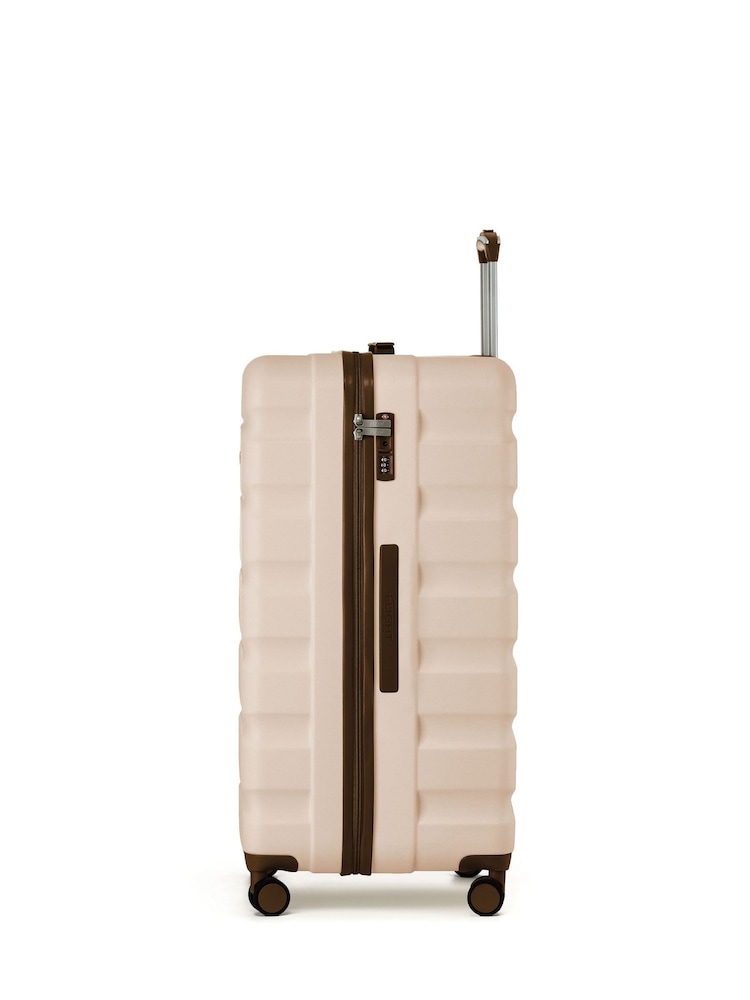 Flight Knight Cream 80cm Trunk Suitcase Hard Shell Checked Luggage Long-Haul Travel Large Capacity Interior & TSA Lock Approved on Most UK Airlines - Image 2 of 3 Flight Knight Cream 80cm Trunk Suitcase Hard Shell Checked Luggage Long-Haul Travel Large Capacity Interior & TSA Lock Approved on Most UK Airlines - Image 2 of 3