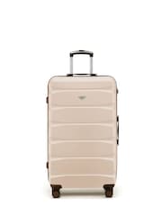 Flight Knight Cream 80cm Trunk Suitcase Hard Shell Checked Luggage Long-Haul Travel Large Capacity Interior & TSA Lock Approved on Most UK  Airlines - Image 3 of 3