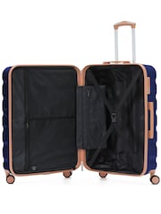 Flight Knight Dark Blue 8 Wheel ABS Hard Case Hold Suitcase - Image 4 of 4