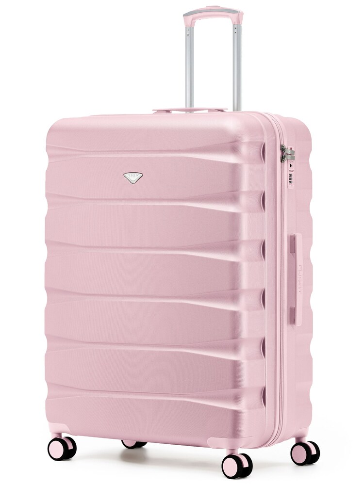 Flight Knight Light Pink Extra Large Check in 29" Lightweight 8 Wheel ABS Hard Case Hold Suitcase Checked Baggage 131L Capacity - Image 1 of 1