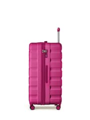Flight Knight Bright Pink 80cm Trunk Suitcase Hard Shell Checked Luggage Long-Haul Travel Large Capacity Interior & TSA Lock Approved on Most UK  Airlines - Image 2 of 3