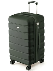 Flight Knight Green 70cm Trunk Suitcase Hard Shell Checked Luggage Long-Haul Travel Large Capacity Interior & TSA Lock Approved on Most UK  Airlines - Image 1 of 1