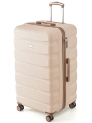 Flight Knight Pastel Cream 80cm Trunk Suitcase Hard Shell Checked Luggage Long-Haul Travel Large Capacity Interior & TSA Lock Approved on Most UK  Airlines - Image 1 of 1