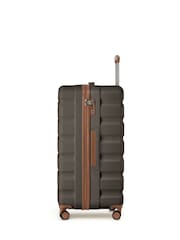 Flight Knight Brown 80cm Trunk Suitcase Hard Shell Checked Luggage Long-Haul Travel Large Capacity Interior & TSA Lock Approved on Most UK  Airlines - Image 2 of 3