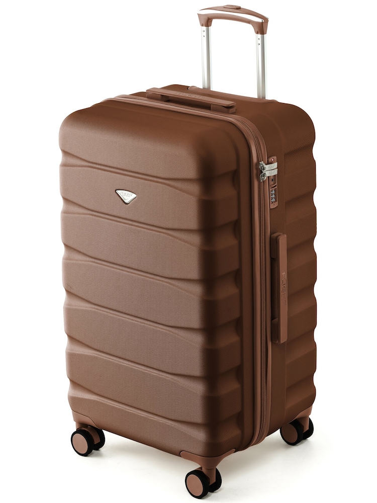 Flight Knight Metallic Brown 70cm Trunk Suitcase Hard Shell Checked Luggage Long-Haul Travel Large Capacity Interior & TSA Lock Approved on Most UK Airlines - Image 1 of 1 Flight Knight Metallic Brown 70cm Trunk Suitcase Hard Shell Checked Luggage Long-Haul Travel Large Capacity Interior & TSA Lock Approved on Most UK Airlines - Image 1 of 1