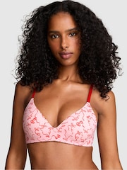 Victoria's Secret Pink Coconut Pink Bows Non Wired Push Up Bra - Image 2 of 3