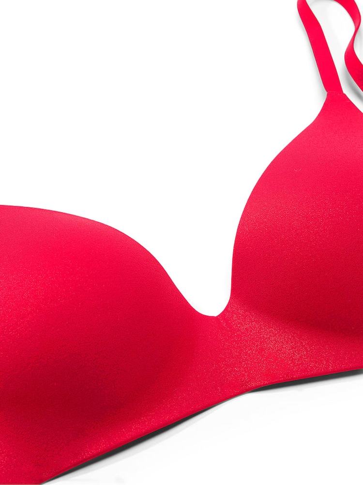 Victoria's Secret Pink Varsity Red Foil Non Wired Push Up Bra - Image 3 of 3 Victoria's Secret Pink Varsity Red Foil Non Wired Push Up Bra - Image 3 of 3