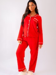 Lulabay Personalised Jersey Long Pyjamas - Image 1 of 2