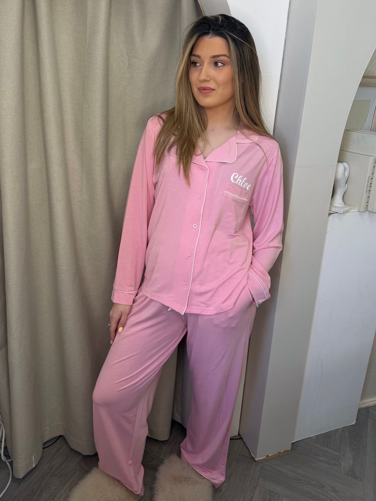 Lulabay Personalised Super Soft Jersey Long Pyjamas - Image 1 of 1
