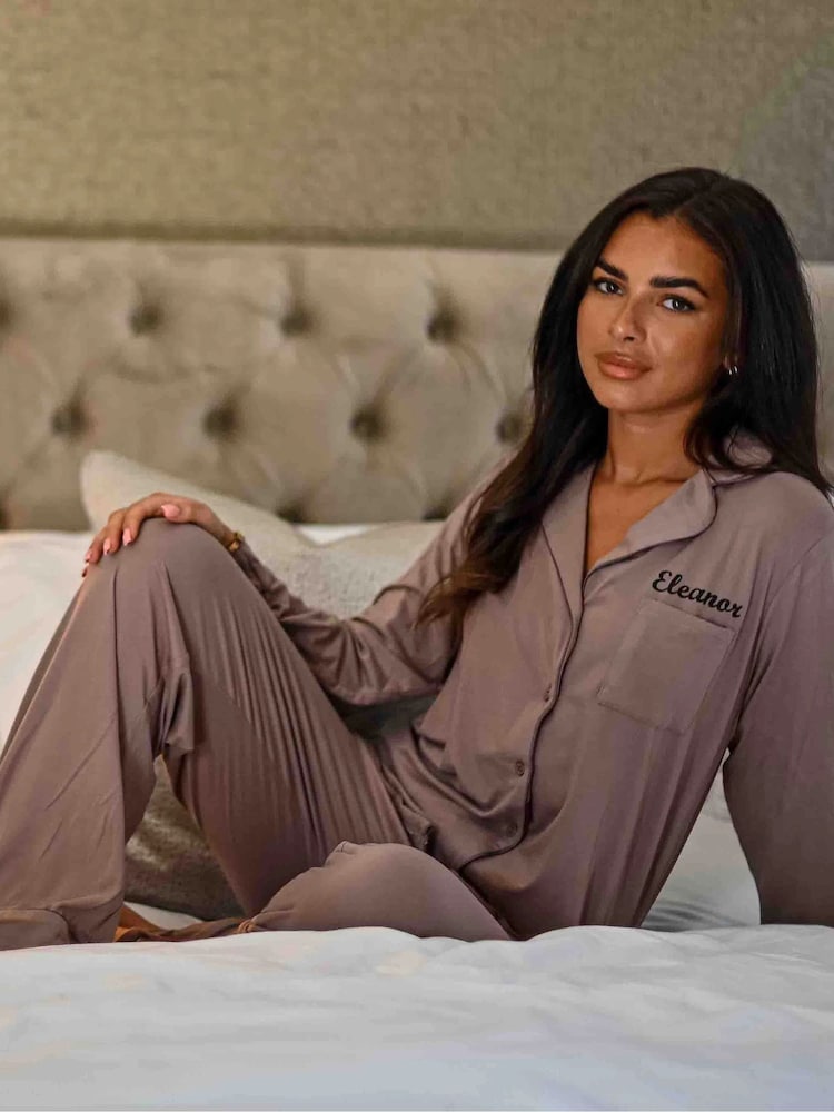 Lulabay Personalised Super Soft Jersey Long Pyjamas - Image 2 of 2