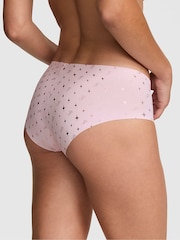 Victoria's Secret PINK Pink Tulip Foil Stars Hipster No Show Knickers - Image 2 of 2