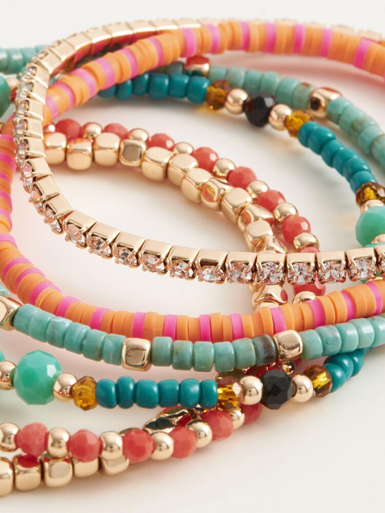 Bright Beaded Stretch Bracelet Pack - Image 4 of 4