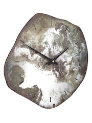 Thomas Kent Clocks Brown Small Metalic Strata Stone Wall Clock - Image 3 of 4