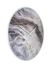 Thomas Kent Clocks Silver Oyster Glacier Grand Wall Clock - Image 2 of 4
