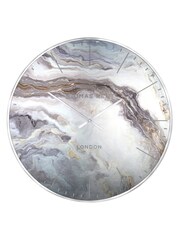 Thomas Kent Clocks Silver Oyster Glacier Grand Wall Clock - Image 3 of 4