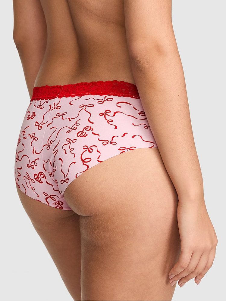 Victoria's Secret Pink Coconut Pink Bows Hipster Lace Trim Knickers - Image 2 of 2 Victoria's Secret Pink Coconut Pink Bows Hipster Lace Trim Knickers - Image 2 of 2
