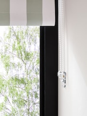 Green/White Stripe Ready Made Blackout Roller Blind - Image 6 of 6