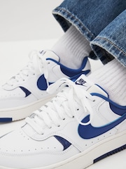 Nike White/Blue Gamma Force Trainers - Image 3 of 12