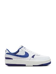 Nike White/Blue Gamma Force Trainers - Image 4 of 12
