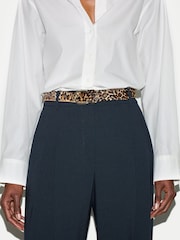 Jigsaw Blue Kemp Wool Blend Trousers - Image 2 of 6