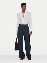 Jigsaw Blue Kemp Wool Blend Trousers - Image 3 of 6