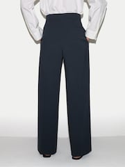 Jigsaw Blue Kemp Wool Blend Trousers - Image 4 of 6