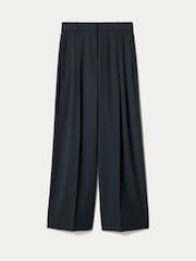 Jigsaw Blue Kemp Wool Blend Trousers - Image 6 of 6