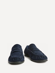 Linzi Blue Belmont Ruched Loafers - Image 3 of 5