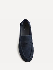 Linzi Blue Belmont Ruched Loafers - Image 4 of 5