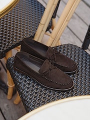 Linzi Brown Truly Loafers With Bow Detail - Image 1 of 5